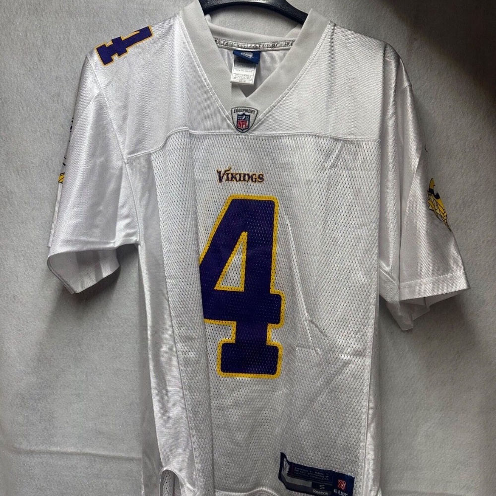 Brett Farve #4 Minnesota Vikings On Field Reebok Jersey Size Mens Small S